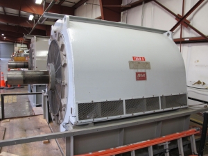 GENERATOR, ELECTRIC TYPE, 4700K WATT, 778 AMP, 4360 VOLT, EMERGENCY DIESEL 900 RPM KIND. TYPE SAB FRAME 21520-44 CONTINUOUS DUTY TWO BEARING HORIZONTAL SYNCHRONOUS INCLUDES TYPE FRBA BRUSHLESS EXCITERS (W-50) LOADING & HANDLING FEE $1000-